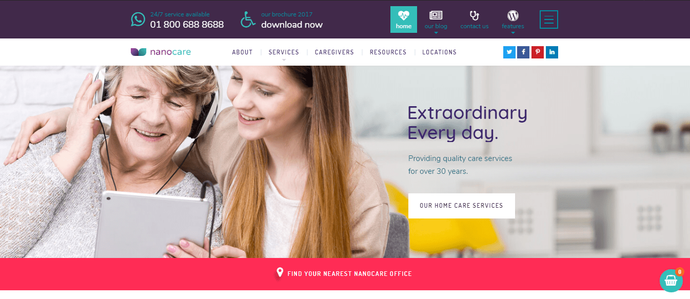 Mejores plantillas de Wordpress para Centros de Salud, Médicos, Clínicas y Hospitales del 2021 8