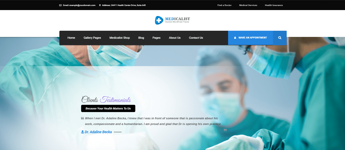 Mejores plantillas de Wordpress para Centros de Salud, Médicos, Clínicas y Hospitales del 2021 11