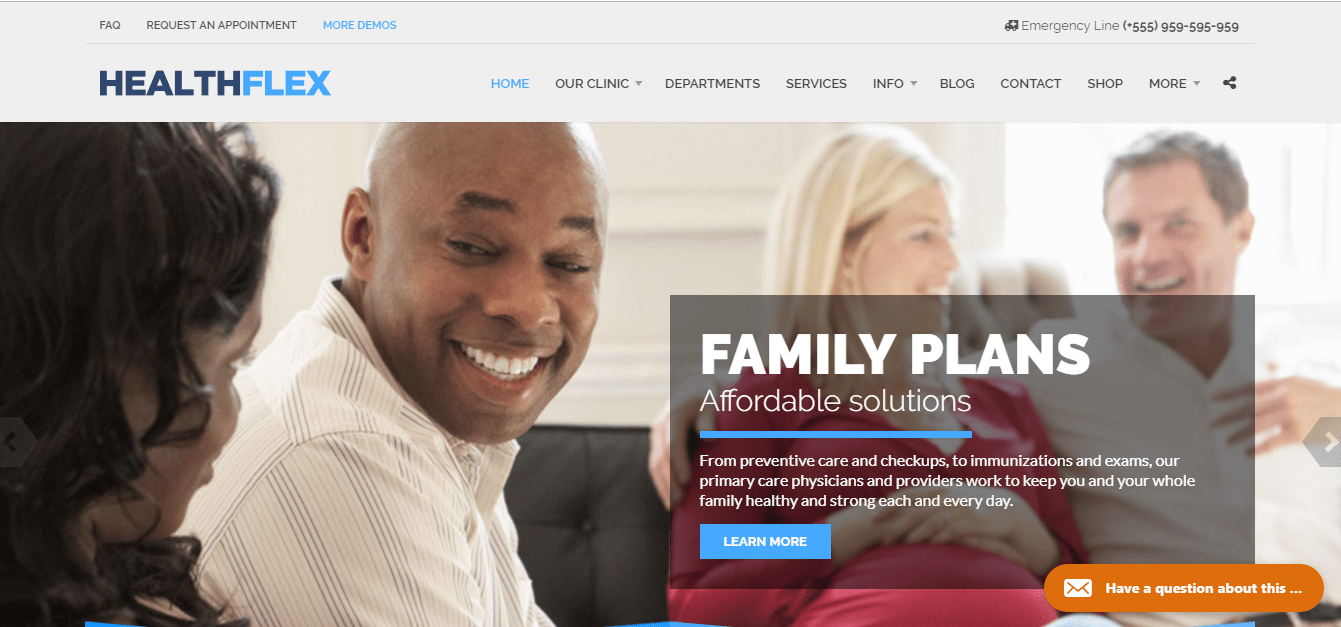 Mejores plantillas de Wordpress para Centros de Salud, Médicos, Clínicas y Hospitales del 2021 5