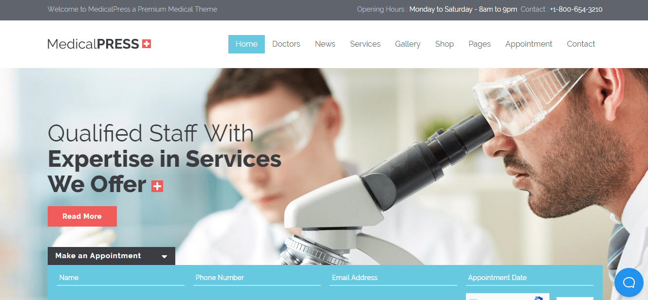 Mejores plantillas de Wordpress para Centros de Salud, Médicos, Clínicas y Hospitales del 2021 9