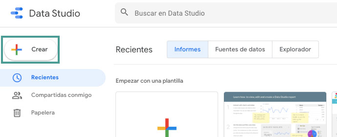 Panel SEO con Google Data Studio 3