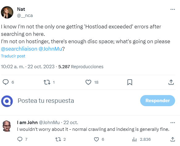 Google explica el problema de "carga de host excedida" con la indexación 3