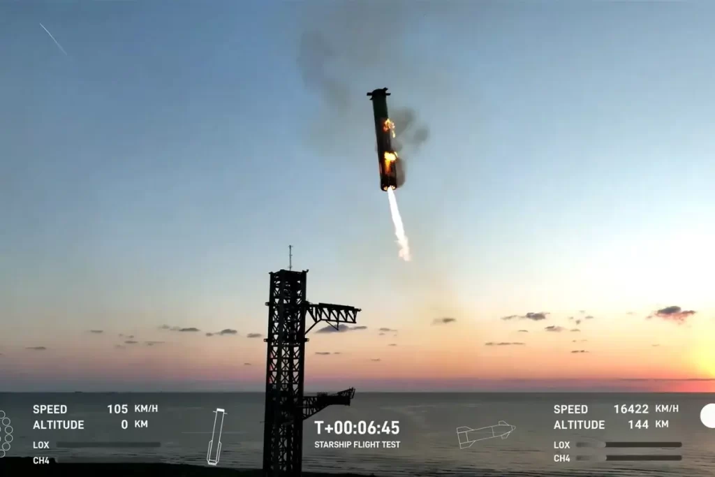 SpaceX logra lo imposible: atrapar el propulsor de Starship al primer intento 2 SpaceX logra lo imposible: atrapar el propulsor de Starship al primer intento 2