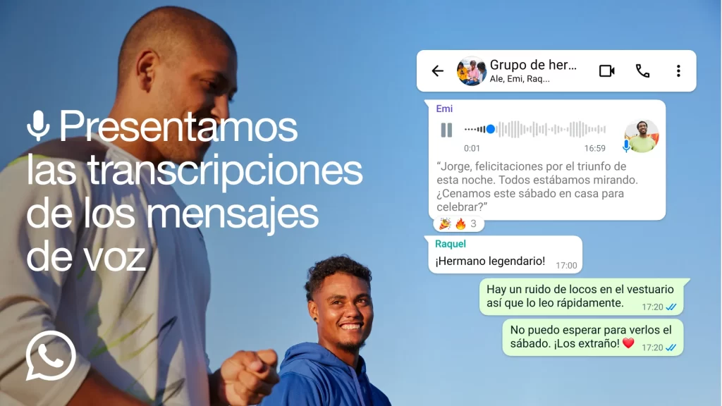 WhatsApp resenta las transcripciones de mensajes de voz 2 WhatsApp resenta las transcripciones de mensajes de voz 2