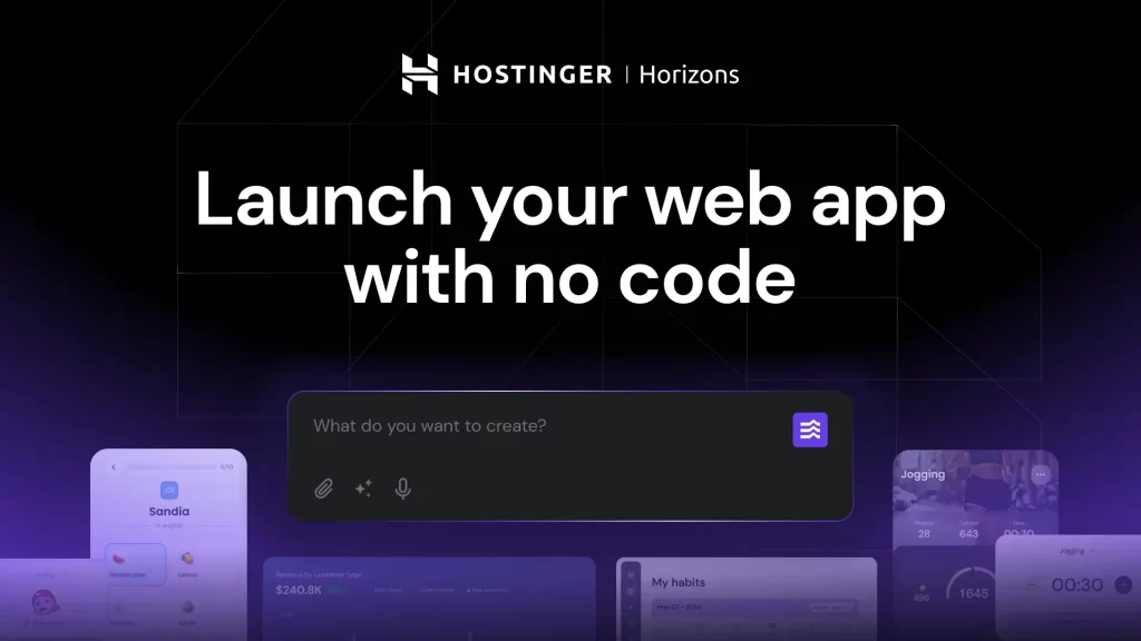 Hostinger Horizons revoluciona el desarrollo de web apps sin código con IA 2 Hostinger Horizons revoluciona el desarrollo de web apps sin código con IA 2