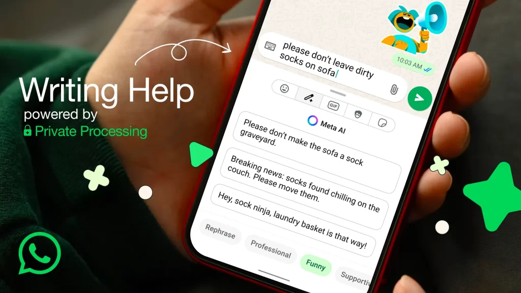 WhatsApp lanza Writing Help: tu asistente privado para mejorar mensajes 2