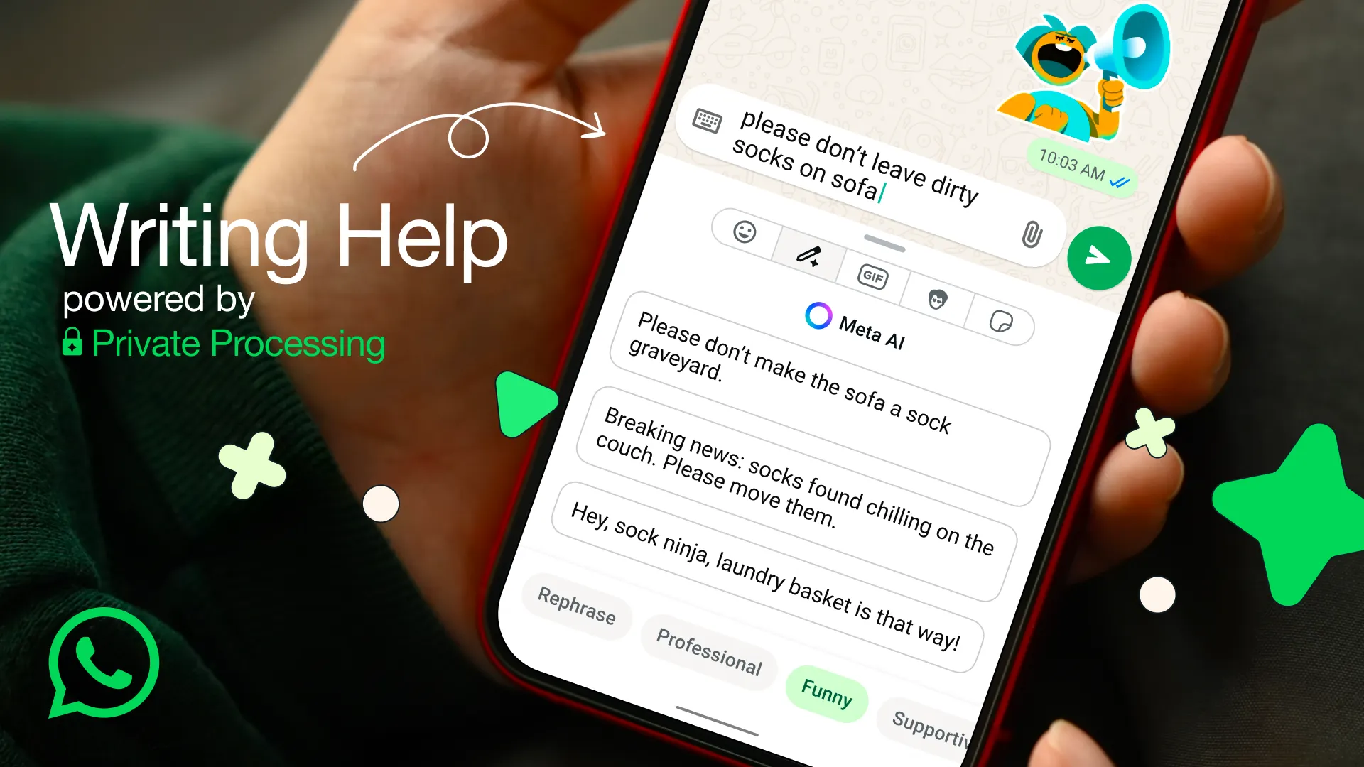 WhatsApp lanza Writing Help: tu asistente privado para mejorar mensajes 1