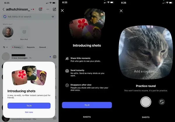 Instagram amplía la función Shots para compartir imágenes rápidas 1