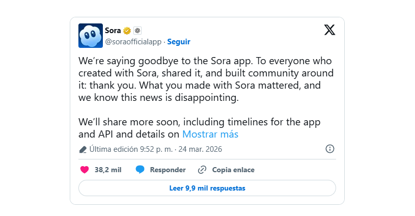 OpenAI dice adiós a la app de Sora y replantea su estrategia con el vídeo generado por IA 26