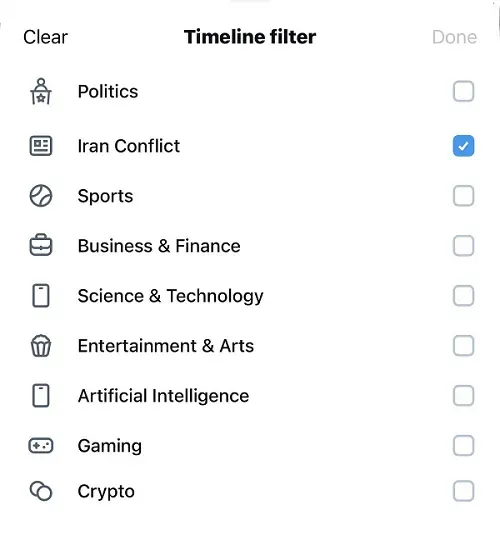 X prueba un filtro experimental por temas para personalizar el feed ‘Para ti’ 10