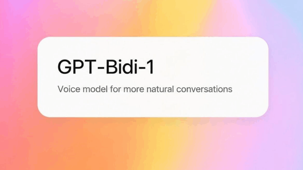 OpenAI prepara GPT-Bidi-1, el nuevo modelo de voz de ChatGPT que busca competir con Gemini 2