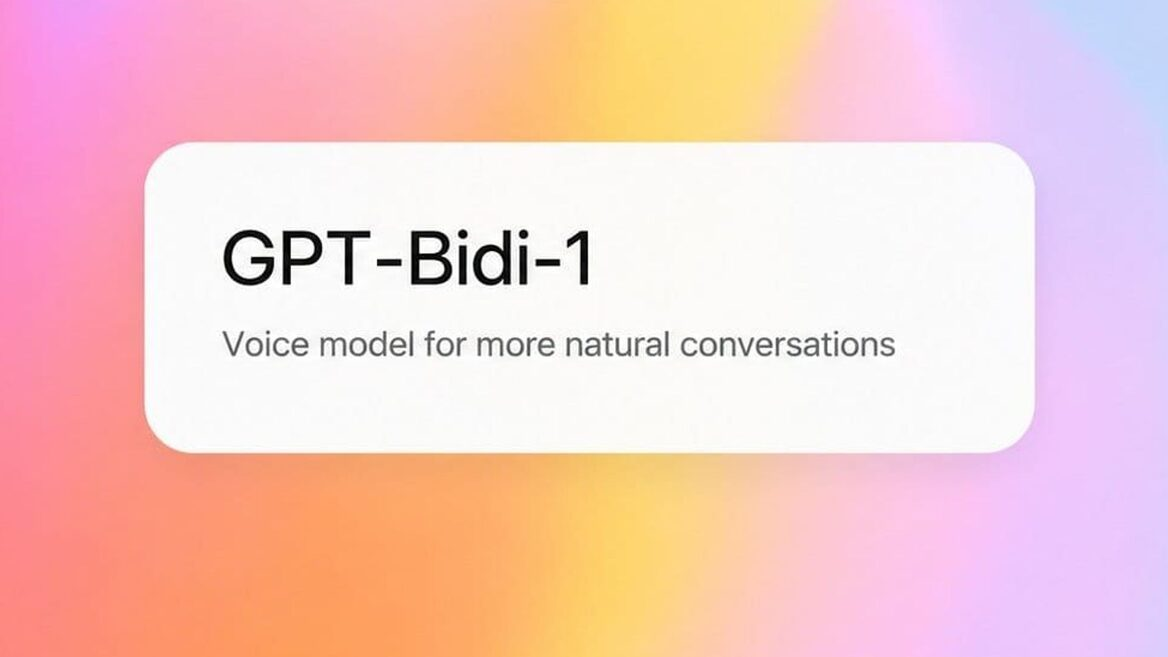 OpenAI prepara GPT-Bidi-1, el nuevo modelo de voz de ChatGPT que busca competir con Gemini 1