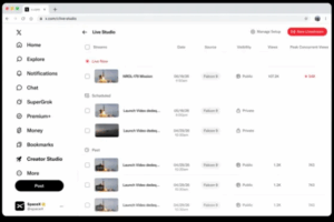 X lanza Livestream Studio para simplificar las emisiones en directo desde escritorio 13 X lanza Livestream Studio para simplificar las emisiones en directo desde escritorio 11