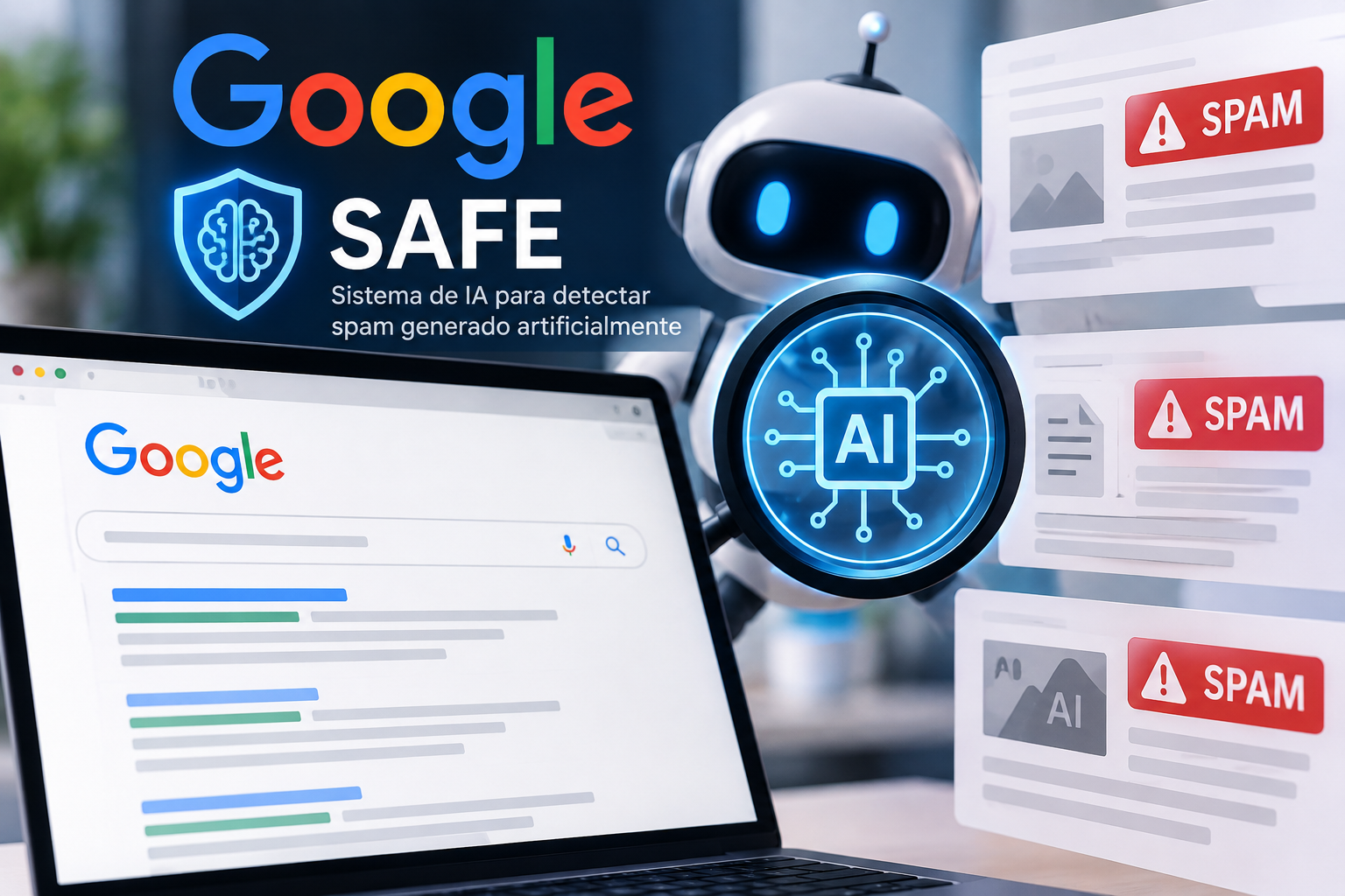 Google despliega SAFE, un sistema de IA para detectar spam generado artificialmente y redes coordinadas 4