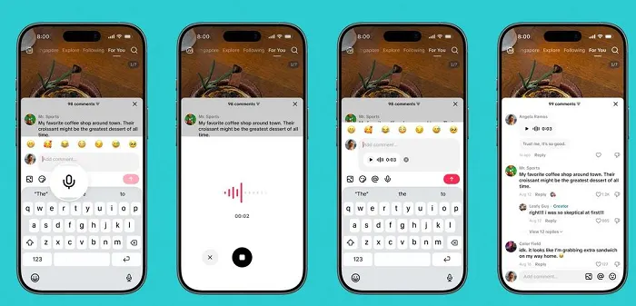 TikTok añade notas de voz, encuestas y carruseles de fotos en los comentarios 2 TikTok añade notas de voz, encuestas y carruseles de fotos en los comentarios 2
