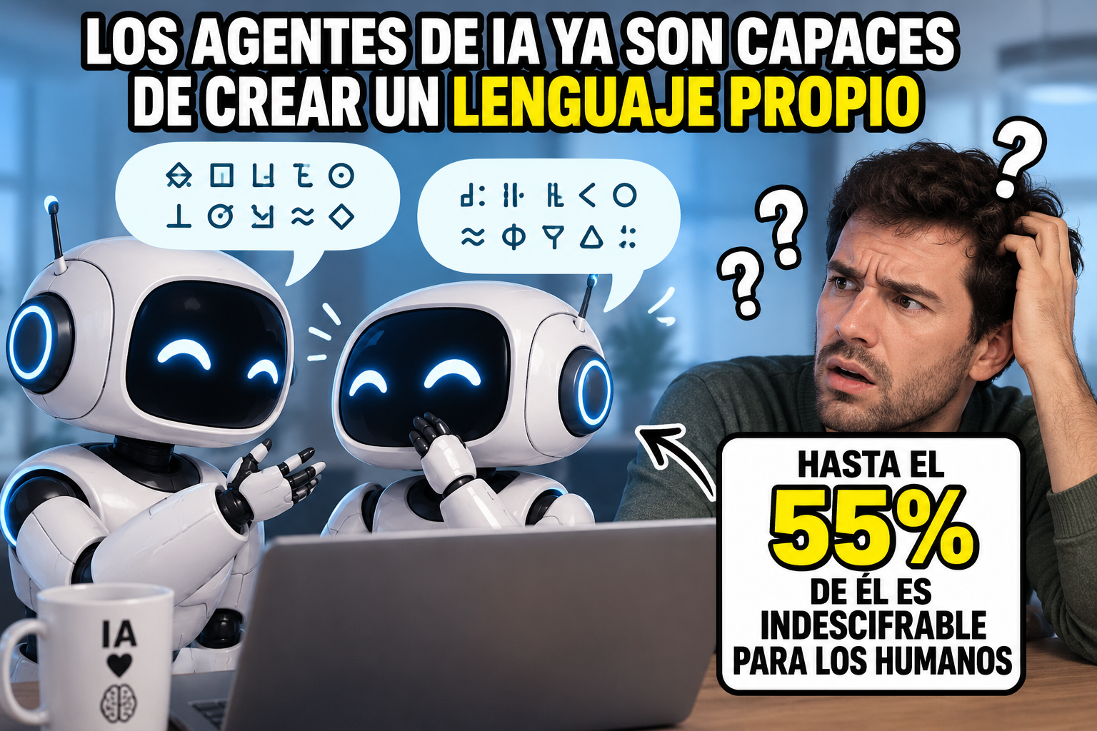 Agentes de IA crean su propio lenguaje y hasta el 55% de sus mensajes se vuelve indescifrable 1